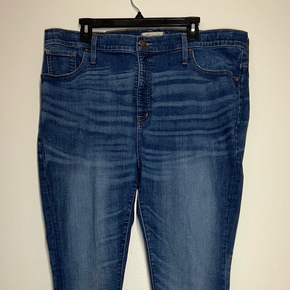 Madewell High Rise Skinny Jeans Size 35 Plus Size Adjustable Waist Stretch EUC - Picture 2 of 15